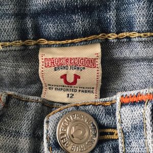vintage true religion size 12 kids jeans